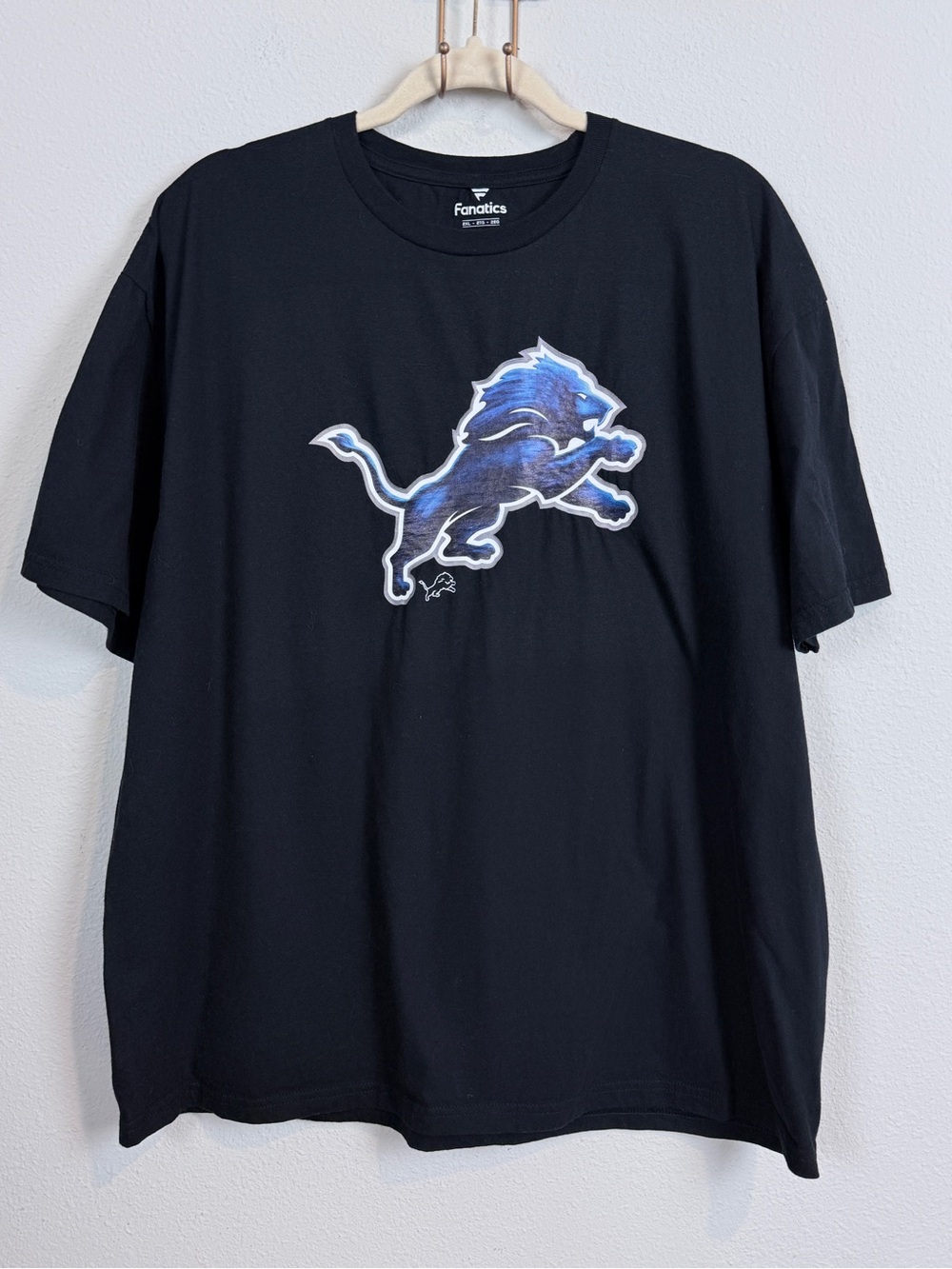 Fanatics Detroit Lions Black Graphic Tee 2XL